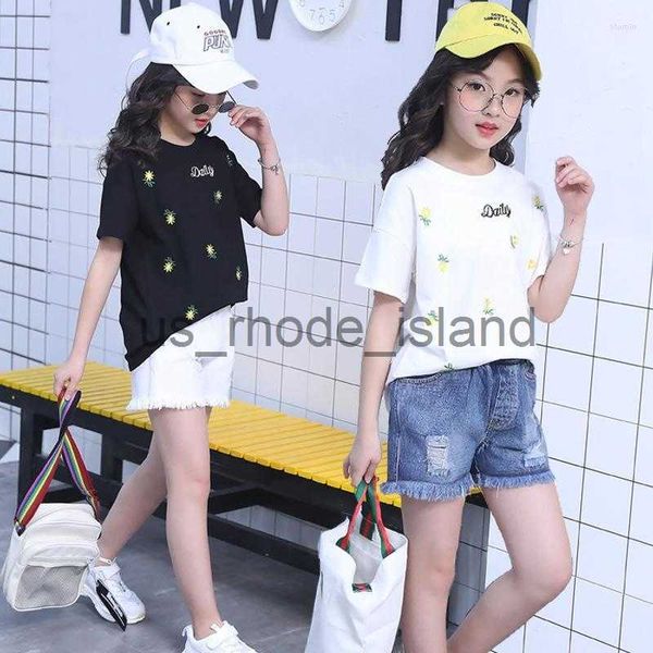 t-shirts clothing sets children girls summer clothes outfits short-sleeved flower t-shirt and shorts casual tracksuit for kids two-piece set, Blue
t-shirts clothing sets children girls summer clothes outfits short-sleeved flower t-shirt and shorts casual tracksuit for kids two-piece set, Blue