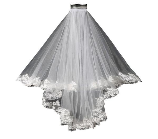 2019 new lace wedding veil lace short design single wedding bride039s veil long hair comb in stock5074432, Black
2019 new lace wedding veil lace short design single wedding bride039s veil long hair comb in stock5074432, Black