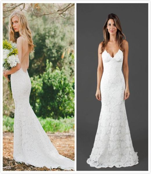 katie may bridal gowns 2016 lace wedding dresses spaghetti straps open back mermaid bridal dress custom made beach wedding go3427126, White
katie may bridal gowns 2016 lace wedding dresses spaghetti straps open back mermaid bridal dress custom made beach wedding go3427126, White