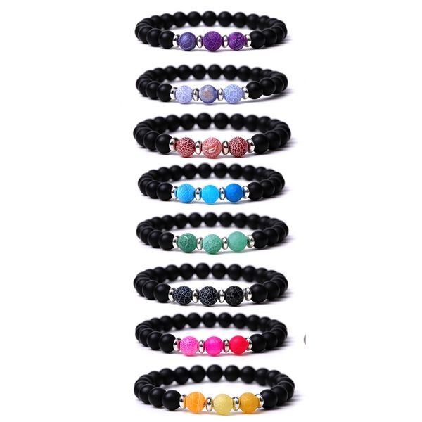 8mm matted black colored weathered stone bracelet green purple red blue agate beaded couple bracelet for women men bulk
8mm matted black colored weathered stone bracelet green purple red blue agate beaded couple bracelet for women men bulk