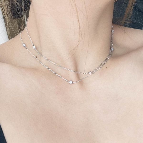 2023 lovely cute pendant necklaces long silver thin stainless steel chain diamonds crystal beans design women necklace with dust bag and box
2023 lovely cute pendant necklaces long silver thin stainless steel chain diamonds crystal beans design women necklace with dust bag and box