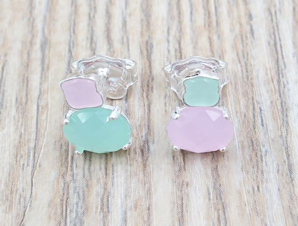 mini color earrings stud in silver with amazonite and pink quartz bear jewelry 925 sterling andy jewel 9154336707752773, Golden;silver
mini color earrings stud in silver with amazonite and pink quartz bear jewelry 925 sterling andy jewel 9154336707752773, Golden;silver