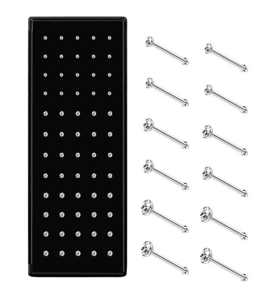 60pcs stainless steel nose studs rings piercing pin body jewelry 15mm 2mm 25mm9933785, Silver
60pcs stainless steel nose studs rings piercing pin body jewelry 15mm 2mm 25mm9933785, Silver