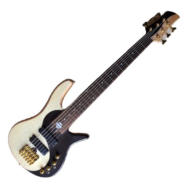 6 strings yin yang electric bass guitar with elm body rosewood fretboard flame maple veneer208n
6 strings yin yang electric bass guitar with elm body rosewood fretboard flame maple veneer208n