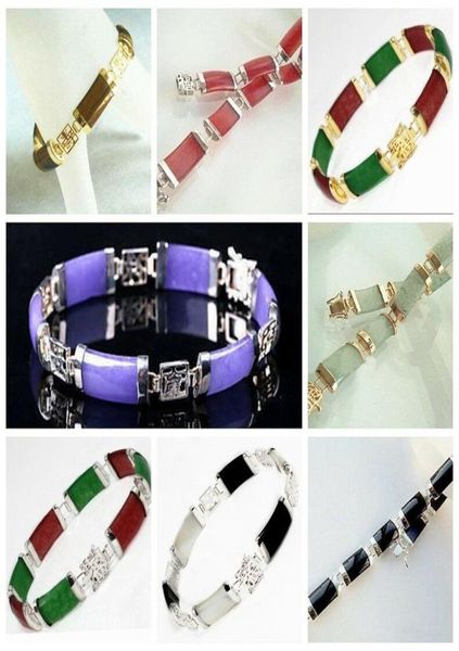natural jade agate turquoise gemstone lucky link bracelet silvergold plated2429701, Black
natural jade agate turquoise gemstone lucky link bracelet silvergold plated2429701, Black