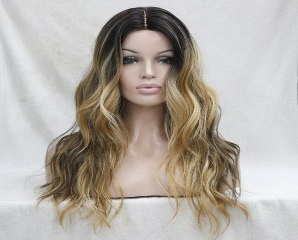 do not cut lace front quality ombre darkest brown mix golden blonde wavy small lace front long wig5488735, Black
do not cut lace front quality ombre darkest brown mix golden blonde wavy small lace front long wig5488735, Black