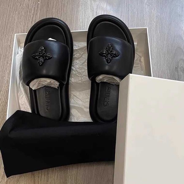 cowhide smfk black balloon slippers tang yixin the same type of bread cross flower muffin thick sole raised one line slipper for women
cowhide smfk black balloon slippers tang yixin the same type of bread cross flower muffin thick sole raised one line slipper for women