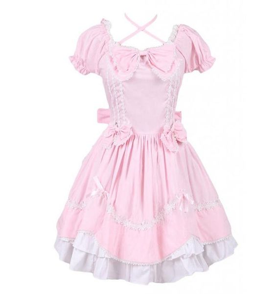 can be custom 2018 pink and white short sleeve bow with tie gothic victorian lolita dresses for women customized3312767, Black;red
can be custom 2018 pink and white short sleeve bow with tie gothic victorian lolita dresses for women customized3312767, Black;red