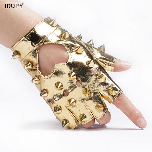 five fingers gloves idopy mens womens rivet faux leather glove multi colors dancing rock and roll jazz cosplay party studded glove 230712, Blue;gray
five fingers gloves idopy mens womens rivet faux leather glove multi colors dancing rock and roll jazz cosplay party studded glove 230712, Blue;gray