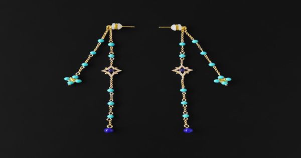 s925 sterling silver roman style simple turquoise tassel earrings chain dangle earrings fashion luxury brand monaco jewelry 2208169204231, Golden
s925 sterling silver roman style simple turquoise tassel earrings chain dangle earrings fashion luxury brand monaco jewelry 2208169204231, Golden
