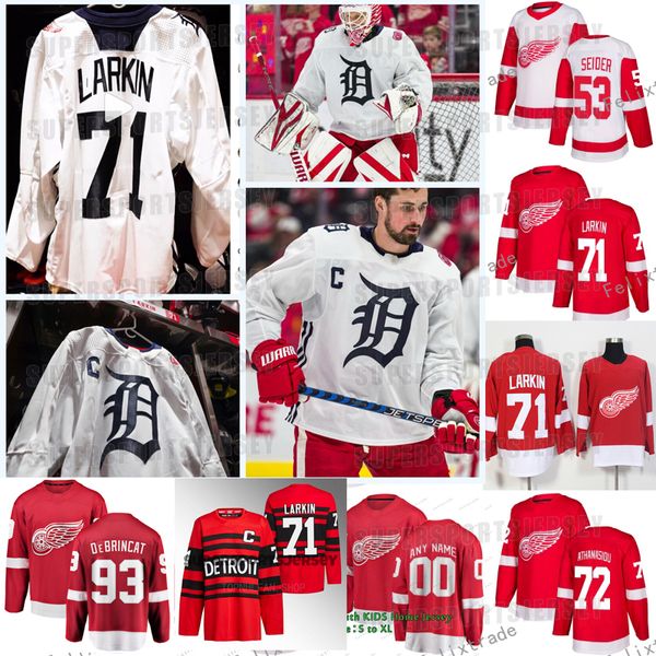 red wings*tigers hockey jerseys moritz seider dominik kubalik dylan larkin detroit filip hronek lucas raymond david perron adam erne 100% st, Black;red
red wings*tigers hockey jerseys moritz seider dominik kubalik dylan larkin detroit filip hronek lucas raymond david perron adam erne 100% st, Black;red