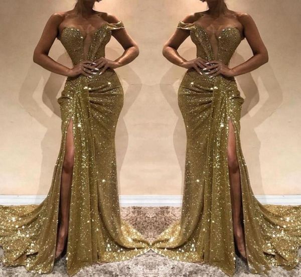 2019 blingbling gold sequins prom dresses one shoulder mermaid high split evening gowns women party dresses5810897, Black
2019 blingbling gold sequins prom dresses one shoulder mermaid high split evening gowns women party dresses5810897, Black