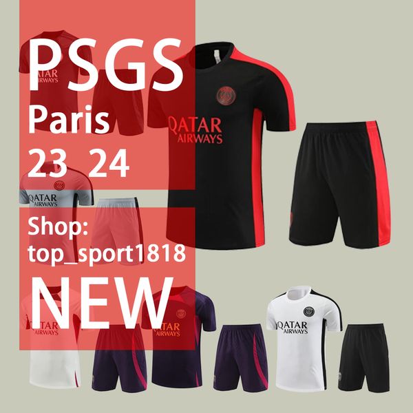 23 24 psgs sports short sleeve 2023 paris sportswear training wear short sleeve set football shirt set uniform chandal sweatshirt sweater se, Black
23 24 psgs sports short sleeve 2023 paris sportswear training wear short sleeve set football shirt set uniform chandal sweatshirt sweater se, Black