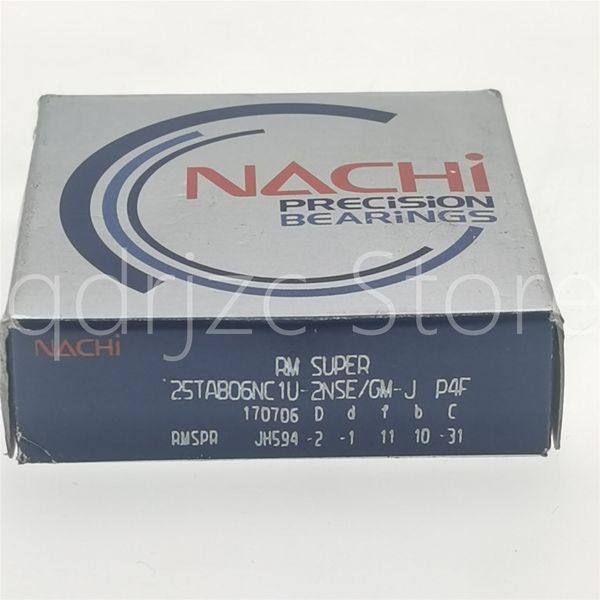NACHI Machine Tool Lead Screw Bearing 25TAB06NC1U-2NSE/GM-J P4F 25TAB06U/GM P4F with dust cover 25mm X 62mm X 15mm