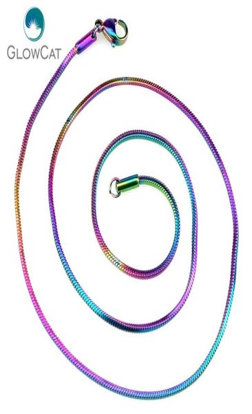 5pcs/lot rainbow colol square 1.4mm stainless steel chains necklace 18'' 20" link chain jewelry making4021515, Silver
5pcs/lot rainbow colol square 1.4mm stainless steel chains necklace 18'' 20" link chain jewelry making4021515, Silver