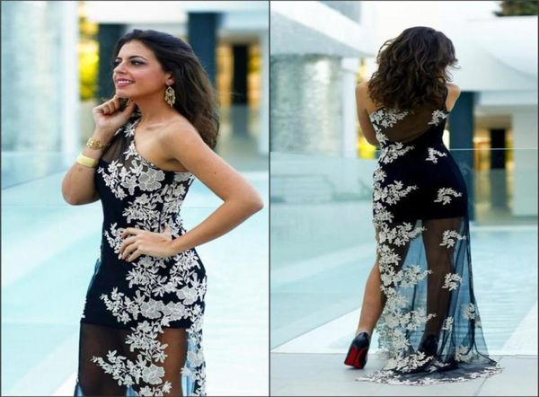 2016 thighhigh slits evening dresses sheath one shoulder sweep train applique over tuller sleevelesses prom gowns4280563, Black
2016 thighhigh slits evening dresses sheath one shoulder sweep train applique over tuller sleevelesses prom gowns4280563, Black
