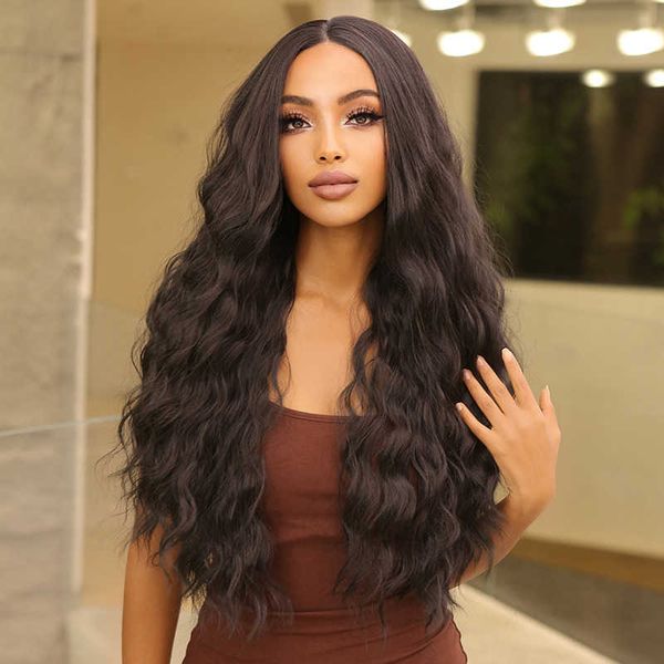 synthetic wigs easihair long deep wave dark brown 13*4 lace front wig for women high density synthetic wigs heat resistant natural hair 2302, Black
synthetic wigs easihair long deep wave dark brown 13*4 lace front wig for women high density synthetic wigs heat resistant natural hair 2302, Black