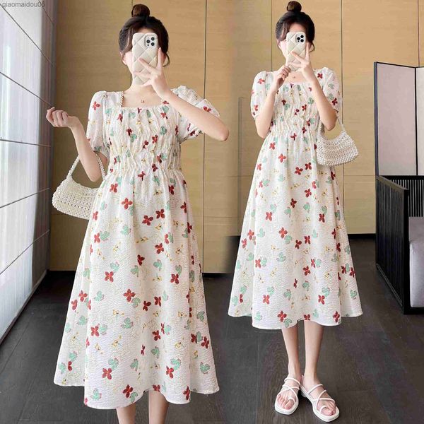 8600# 2023 summer new arrival fashion floral print maternity dress sweet lovely a line slim clothes for pregnant women pregnancy l230712, White
8600# 2023 summer new arrival fashion floral print maternity dress sweet lovely a line slim clothes for pregnant women pregnancy l230712, White