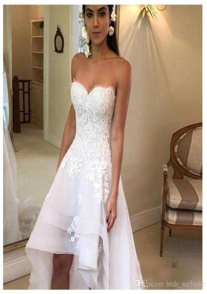charming sweetheart lace up back ruched front short long back wedding gowns robe de mariee 2020 white lace appliques hi low weddin7034818
charming sweetheart lace up back ruched front short long back wedding gowns robe de mariee 2020 white lace appliques hi low weddin7034818