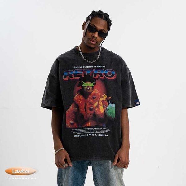 stussys lawfoo spring/summer china-chic brand american wash old direct spray portrait print loose fit couple t-shirt fashion, White;black
stussys lawfoo spring/summer china-chic brand american wash old direct spray portrait print loose fit couple t-shirt fashion, White;black