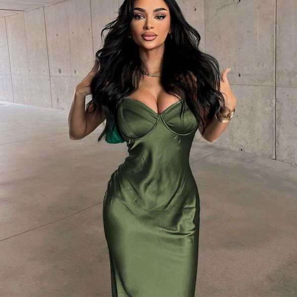 style summer strap backless midi dress solid color elegant for women wholesale, Black;gray
style summer strap backless midi dress solid color elegant for women wholesale, Black;gray