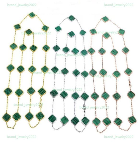 luxury 20 flowers 105cm long choker classic four leaf clover necklace for women fashion natural gemstone necklace designer electro5456046, Golden;silver
luxury 20 flowers 105cm long choker classic four leaf clover necklace for women fashion natural gemstone necklace designer electro5456046, Golden;silver