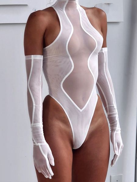 women's jumpsuits rompers weird puss mesh patchwork bodysuits women see through skinny elastic with gloves bodycon clubwear party coque, Black;white
women's jumpsuits rompers weird puss mesh patchwork bodysuits women see through skinny elastic with gloves bodycon clubwear party coque, Black;white