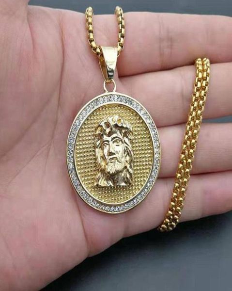 pendant necklaces hip hop iced out rhinestone jesus piece neck pendants gold color stainless steel chain for men christian jewelry7188037, Silver
pendant necklaces hip hop iced out rhinestone jesus piece neck pendants gold color stainless steel chain for men christian jewelry7188037, Silver