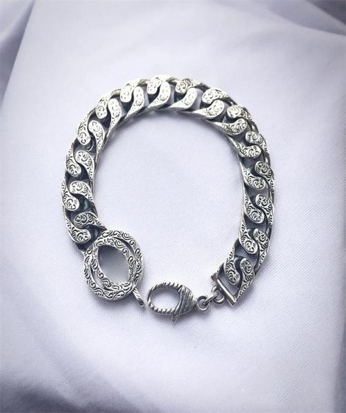 luxury designer bracelets retro silver women and mens thick link chain lovers couple bracelet wedding gift fashion classic jewelry4204261, Black
luxury designer bracelets retro silver women and mens thick link chain lovers couple bracelet wedding gift fashion classic jewelry4204261, Black