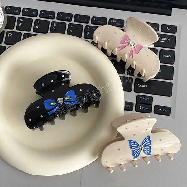 large bowknot acetate hair claw nonslip hair clip strong hold clamps fashion hair accessories for women and girls, Slivery;white
large bowknot acetate hair claw nonslip hair clip strong hold clamps fashion hair accessories for women and girls, Slivery;white