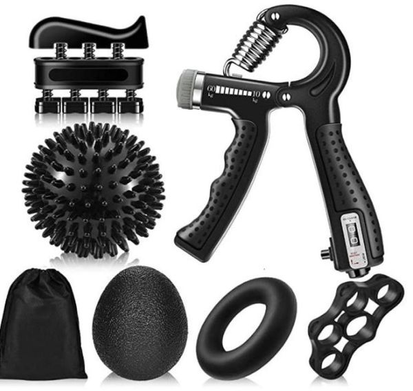 hand grips gym fitness adjustable count grip set finger forearm strength muscle recovery gripper exerciser trainer ball decompress8574319
hand grips gym fitness adjustable count grip set finger forearm strength muscle recovery gripper exerciser trainer ball decompress8574319