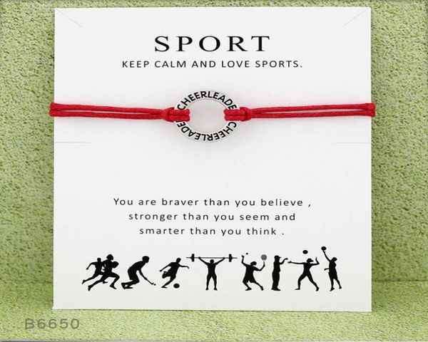 cheerleader sports bracelet with card infinity wish cheer leader charm wax rope warp bangle for women men fashion jewelry gift6626975, Golden;silver
cheerleader sports bracelet with card infinity wish cheer leader charm wax rope warp bangle for women men fashion jewelry gift6626975, Golden;silver