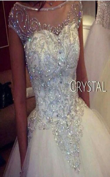 luxurious rhinestones crystals princess wedding dresses 2019 selling new real image cap sleeve ball gown tulle sheer bridal go3872393, White
luxurious rhinestones crystals princess wedding dresses 2019 selling new real image cap sleeve ball gown tulle sheer bridal go3872393, White