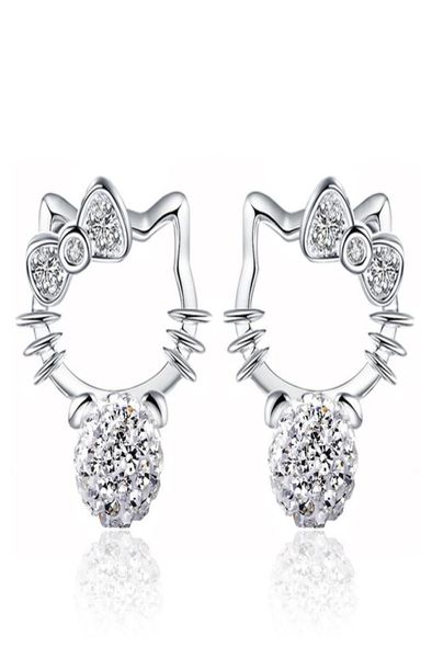 s925 sterling silver stud earrings cute sweet kitty cat animal designer earring earings ear rings with crystal cz diamond pearl je4627462, Golden;silver
s925 sterling silver stud earrings cute sweet kitty cat animal designer earring earings ear rings with crystal cz diamond pearl je4627462, Golden;silver