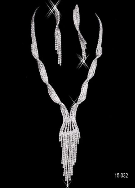 15032 luxury elegant wedding bridal rhinestone jewelry necklace crystals earring set party jewelry for party bride6458784, White
15032 luxury elegant wedding bridal rhinestone jewelry necklace crystals earring set party jewelry for party bride6458784, White