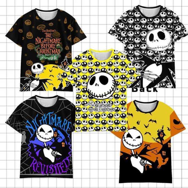 2212 customized christmas eve horror jack skull jack cos halloween anime animation t-shirt short sleeve top, White;black
2212 customized christmas eve horror jack skull jack cos halloween anime animation t-shirt short sleeve top, White;black