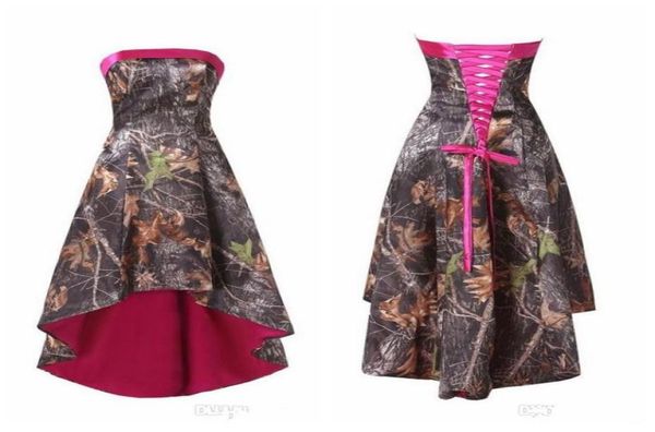 real pos 2018 strapless high low short camo bridesmaid dresses fuchsia custom bandage back honor of maid custom camouflage brid2321870, White;pink
real pos 2018 strapless high low short camo bridesmaid dresses fuchsia custom bandage back honor of maid custom camouflage brid2321870, White;pink