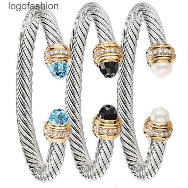 designer bracelet dy luxury twisted pearl head women fashion versatile twist bracelets jewelry wedding gifts 5mm, Black
designer bracelet dy luxury twisted pearl head women fashion versatile twist bracelets jewelry wedding gifts 5mm, Black