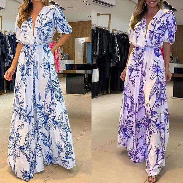 summer womens clothing high waist lace up long temperament printed dress, Black;gray
summer womens clothing high waist lace up long temperament printed dress, Black;gray