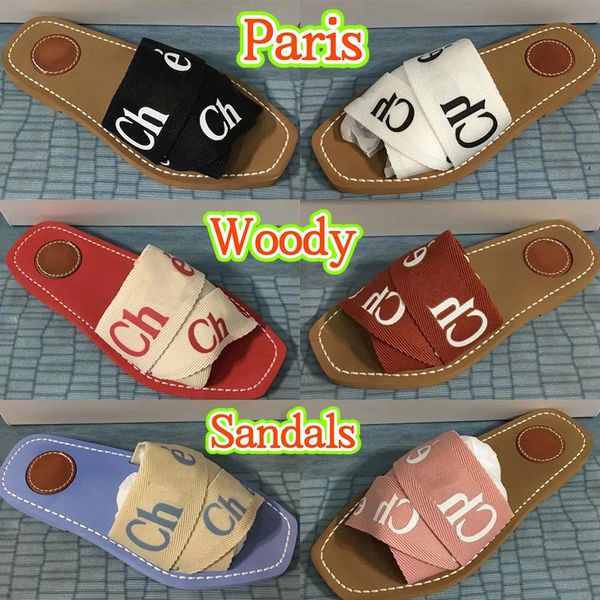 slippers designer summer womens woody sandals letter print canvas espadrille platform slides cross weave comfortable wedges slipper eu35-41, Black
slippers designer summer womens woody sandals letter print canvas espadrille platform slides cross weave comfortable wedges slipper eu35-41, Black