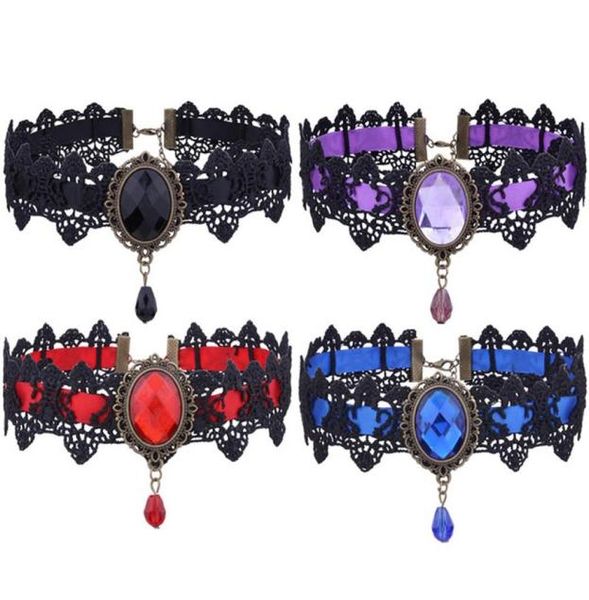 1piece european and american gothic style lace and crystal drop drop pendant necklace8885100, Golden;silver
1piece european and american gothic style lace and crystal drop drop pendant necklace8885100, Golden;silver