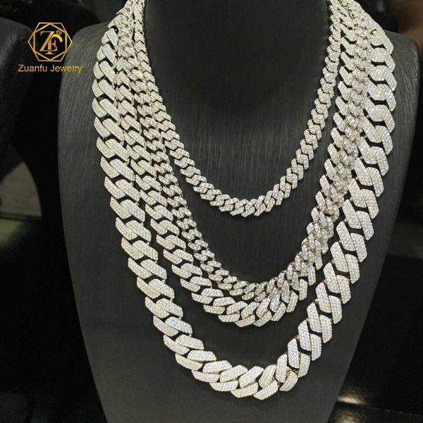 15mm 12mm 8mm 2 rows vvs moissanite necklace solid 925 sliver iced out hip hop jewelry moissanite cuban chain, Silver
15mm 12mm 8mm 2 rows vvs moissanite necklace solid 925 sliver iced out hip hop jewelry moissanite cuban chain, Silver