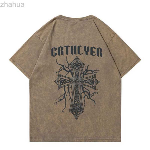 pure cotton high street t-shirt for men's ins trendy tie dyed hip-hop trend loose fitting casual short sleeved t-shirt for boys, White;black
pure cotton high street t-shirt for men's ins trendy tie dyed hip-hop trend loose fitting casual short sleeved t-shirt for boys, White;black