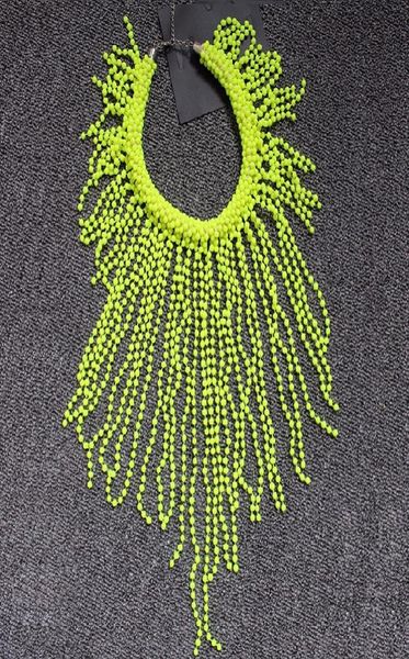european fashion neon yellow statement women long beading chokers star punk fluorescence chunky tassels bead chains necklace8285237, Silver
european fashion neon yellow statement women long beading chokers star punk fluorescence chunky tassels bead chains necklace8285237, Silver