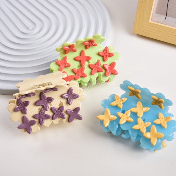 flower crab hair clip color contrast acetate clamps cute hair claw fashion hair accessories for women girls, Slivery;white
flower crab hair clip color contrast acetate clamps cute hair claw fashion hair accessories for women girls, Slivery;white