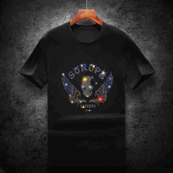 yimati summer quality silk round neck diamond trendy t-shirt crystal diamond emperor masson straight hair, White;black
yimati summer quality silk round neck diamond trendy t-shirt crystal diamond emperor masson straight hair, White;black