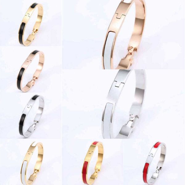 luxury bracelet her max classic h designer bangle enamel 18k gold bracelet for men women lover jewelry 8mm wide wholesale dhgate l329 apgn, Black
luxury bracelet her max classic h designer bangle enamel 18k gold bracelet for men women lover jewelry 8mm wide wholesale dhgate l329 apgn, Black
