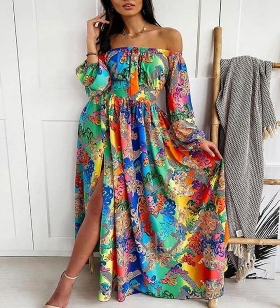women floral printd maxi dress off shoulder long sleeve high waist front split party autumn spring casual dresses9952692, Black;gray
women floral printd maxi dress off shoulder long sleeve high waist front split party autumn spring casual dresses9952692, Black;gray