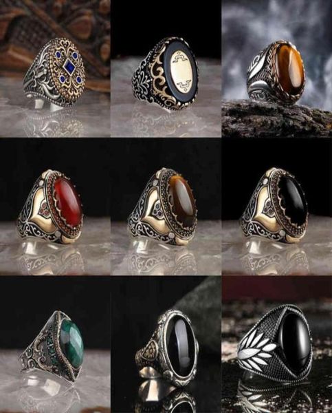 new retro turkish handmade silver color men rings vintage carved hollow pattern black zircon stone for women punk jewelry28410942741525
new retro turkish handmade silver color men rings vintage carved hollow pattern black zircon stone for women punk jewelry28410942741525