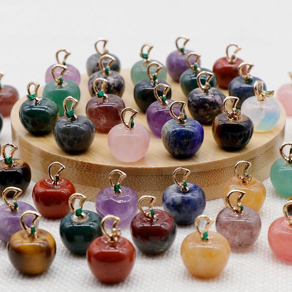 mini apple pendant trendy natural stone jewelry crystal quartz agates charms christmas jewelry making, Bronze;silver
mini apple pendant trendy natural stone jewelry crystal quartz agates charms christmas jewelry making, Bronze;silver